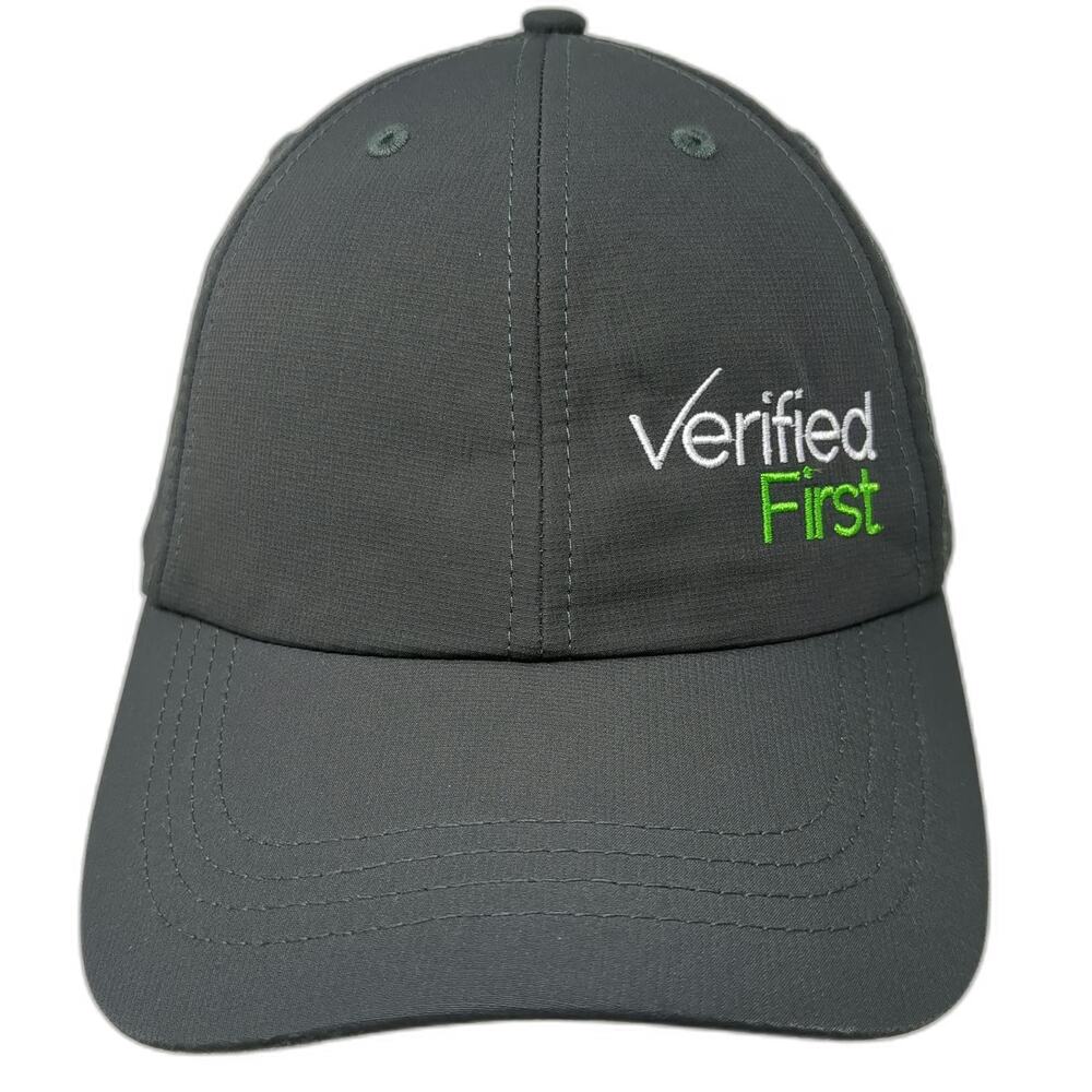 Paramount Apparel Baseball Cap Gray One Size Strapback Verified First Logo Hat